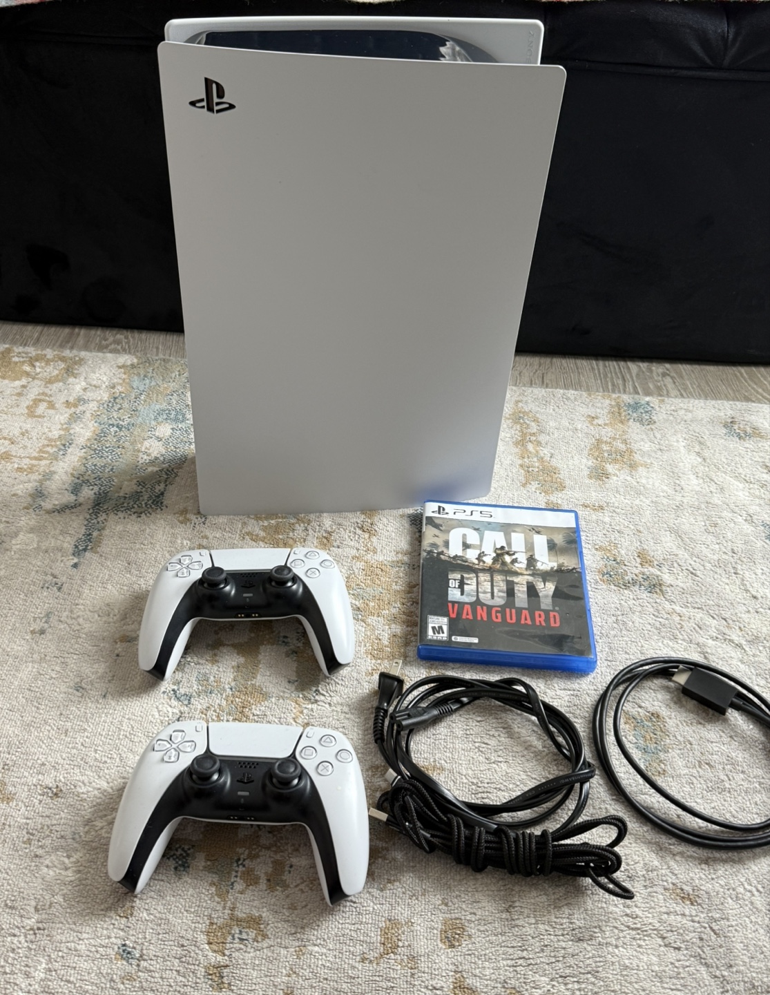 PlayStation 5 Console with Two Controllers