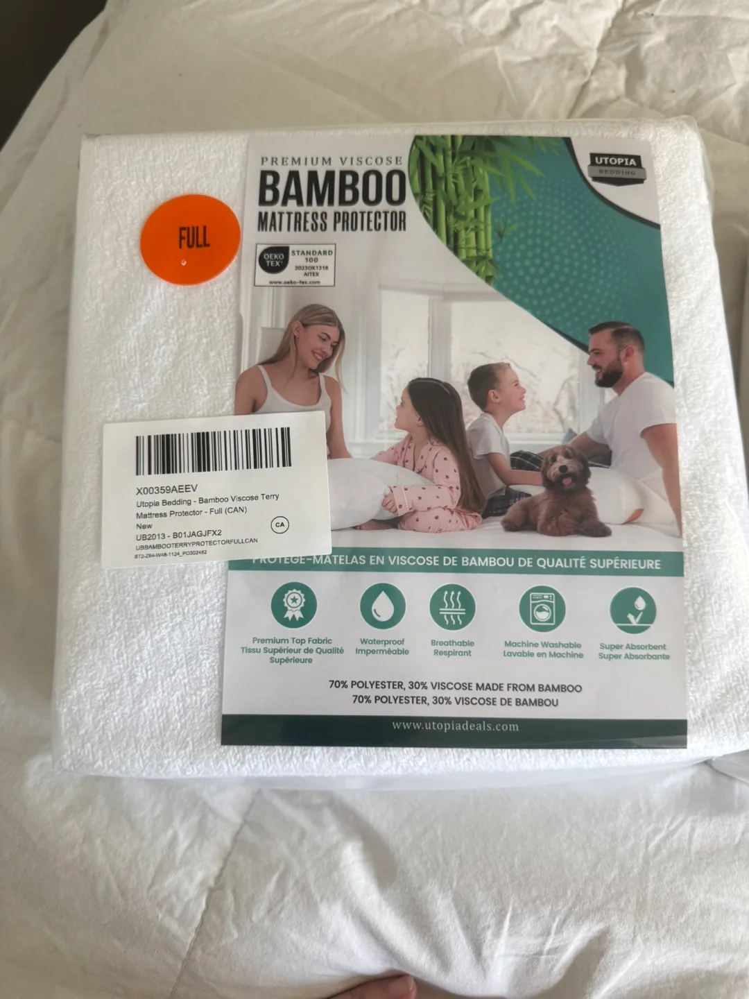 New Double / Full Size Waterproof mattress cover $15. thumbnail