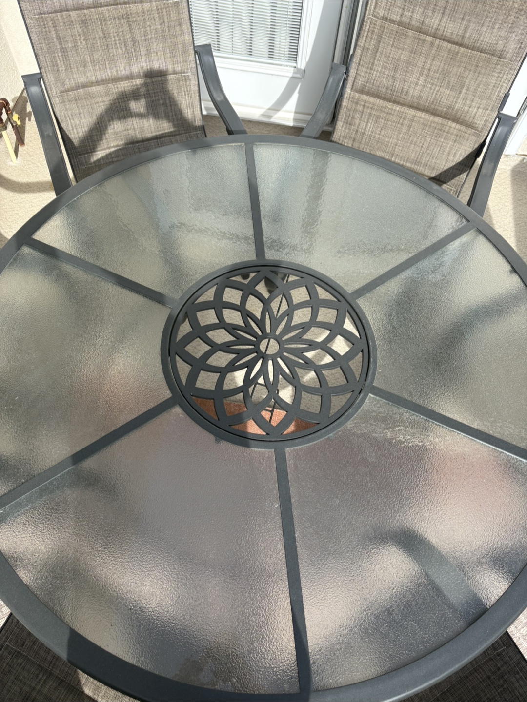 7-Piece C-Spring Padded Sling Patio Dining Set - photo 3