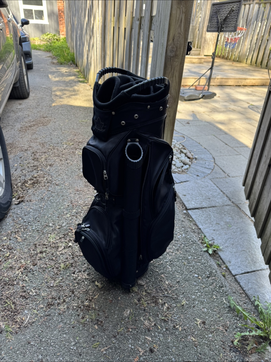 Black Golf Bag with Multiple Pockets - photo 2