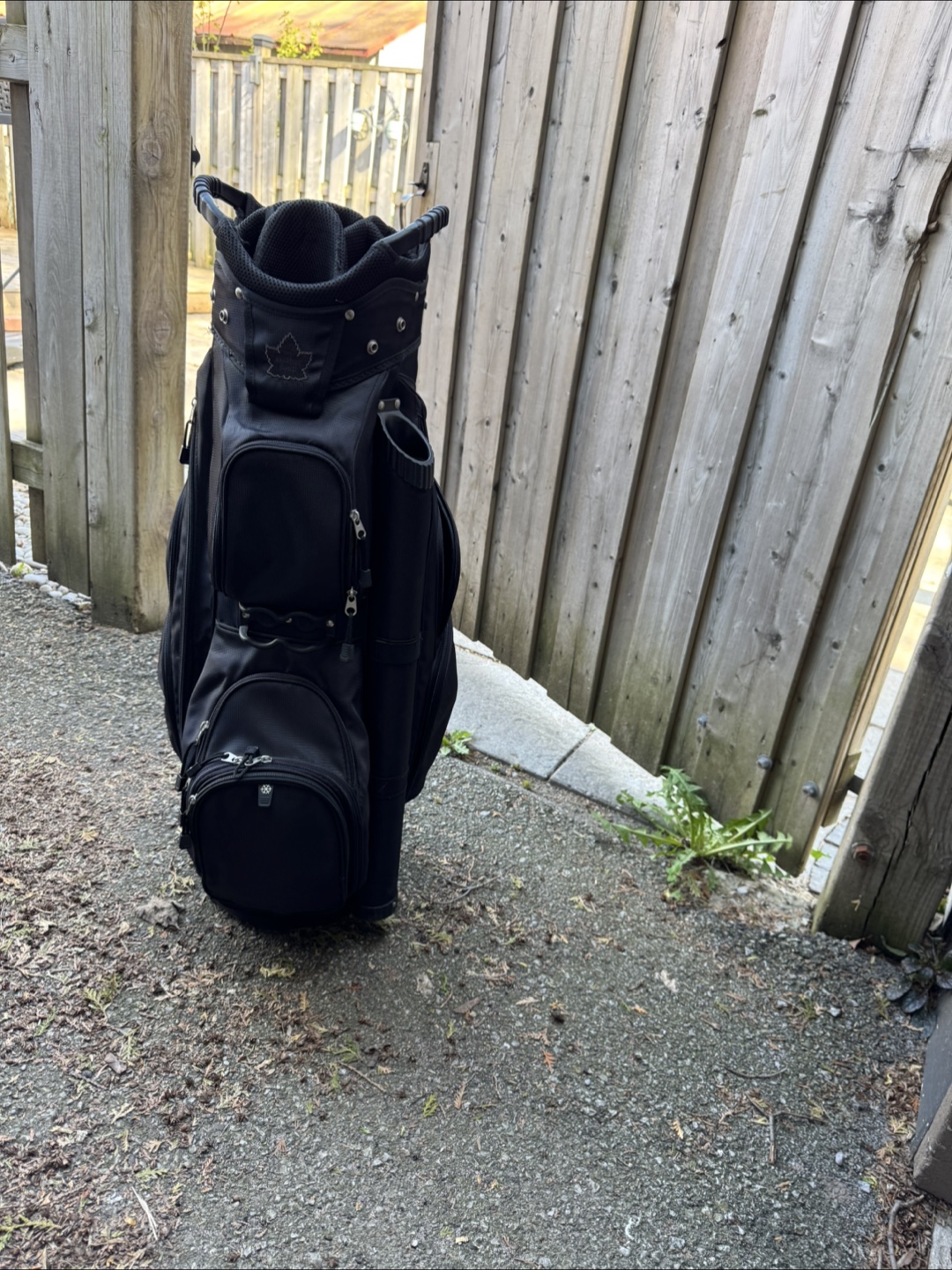 Black Golf Bag with Multiple Pockets - photo 3