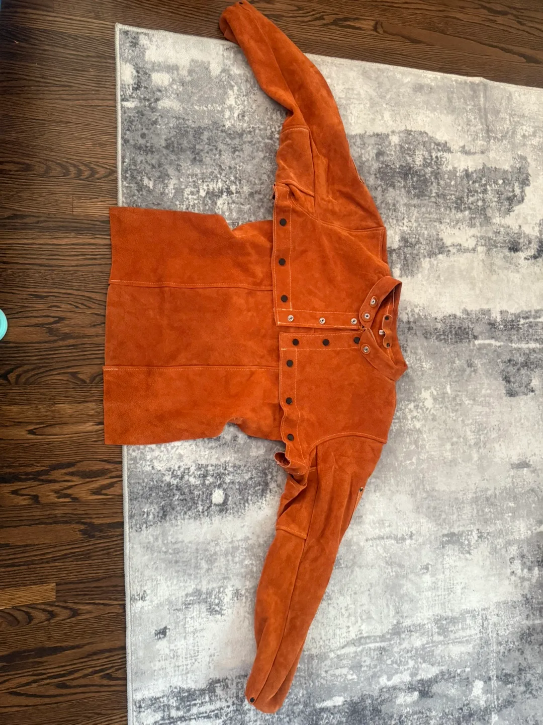 Welding Jacket - Leather - Orange thumbnail