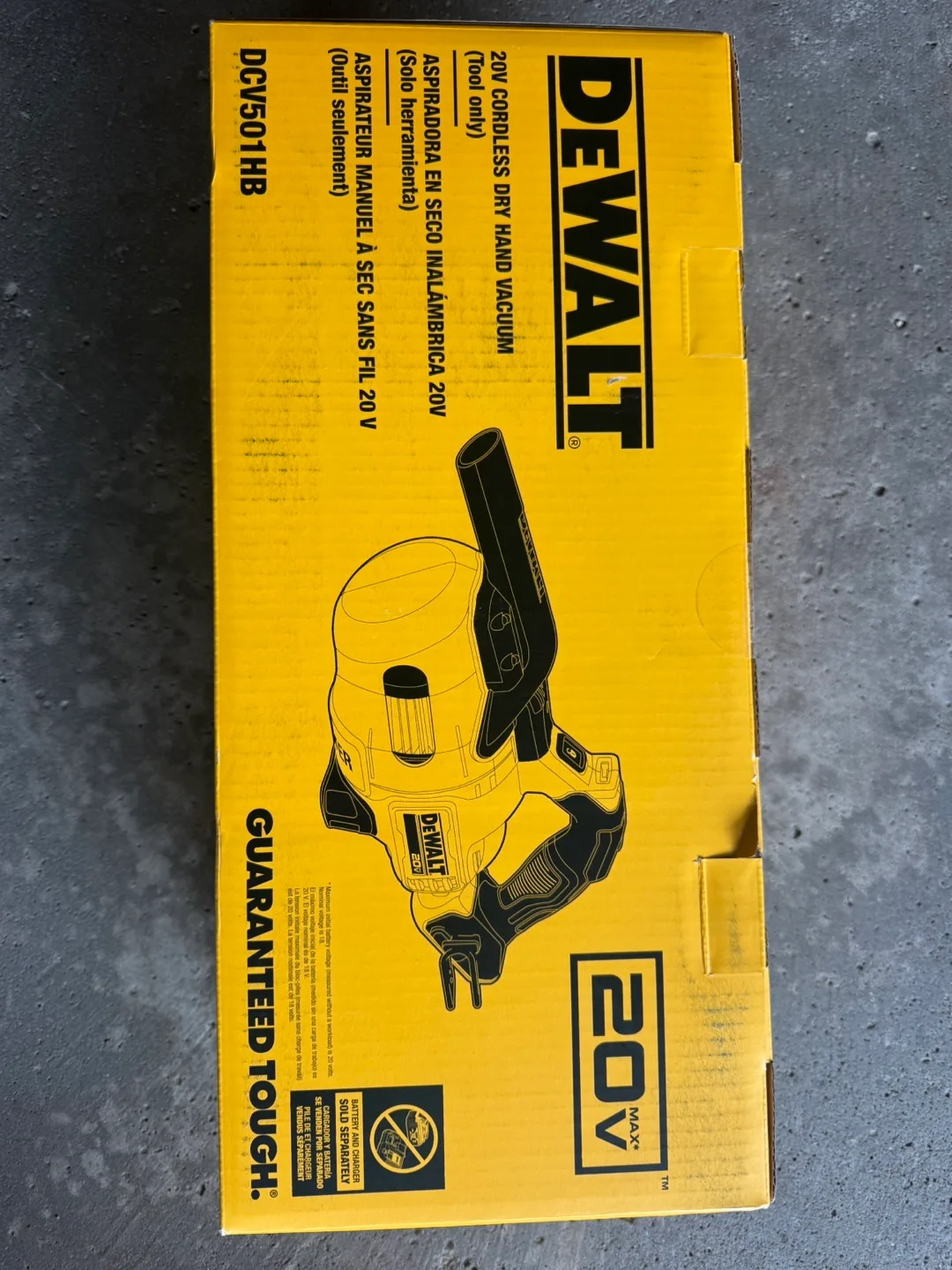 Dewalt 20V Cordless Dry Hand Vacuum