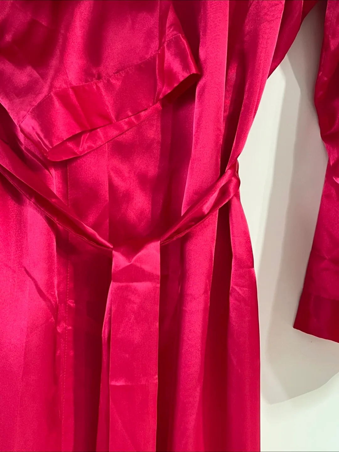 Nayomi Pink Satin Robe image indicator(3)