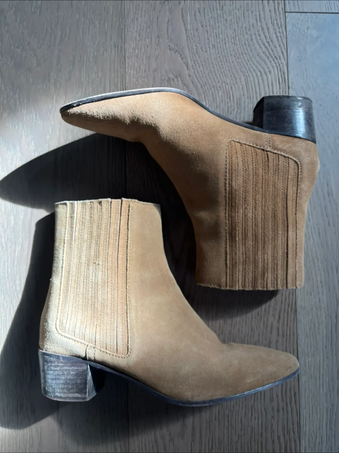 Zara Suede Ankle Boots image indicator(4)
