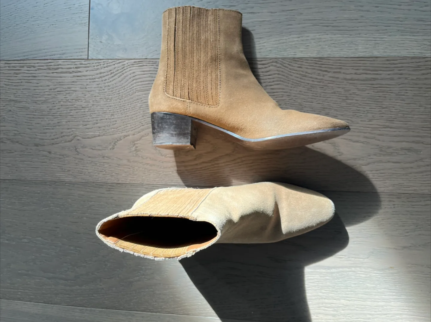 Zara Suede Ankle Boots image indicator(2)