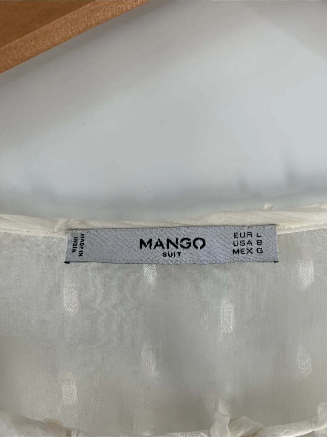 MANGO Silk White Blouse image indicator(4)