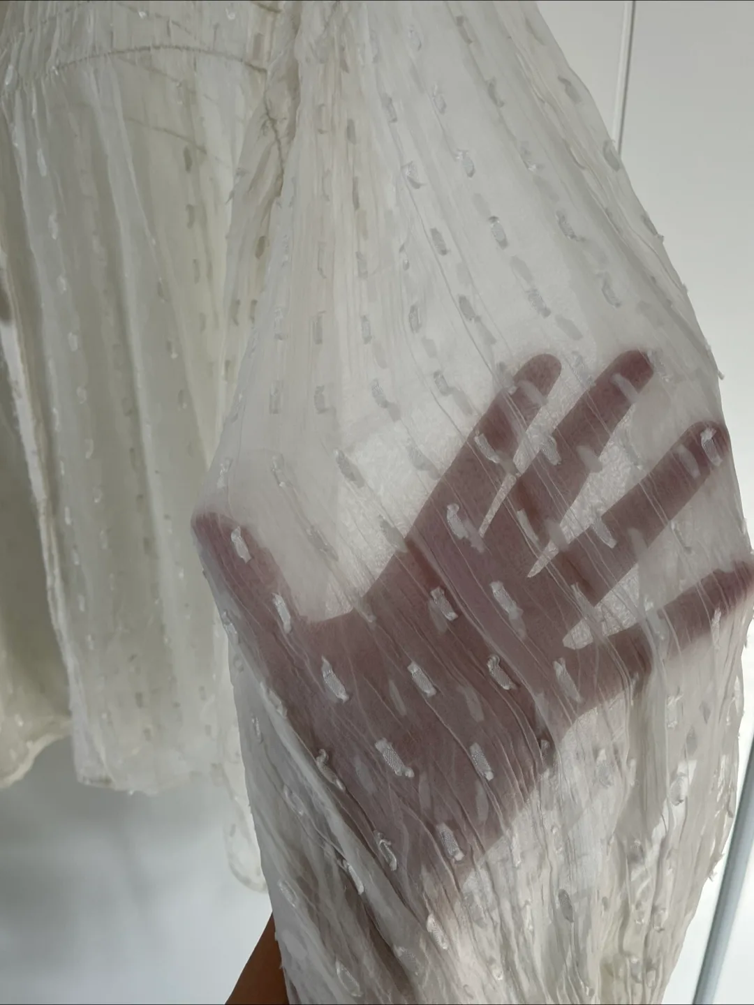 MANGO Silk White Blouse image indicator(2)