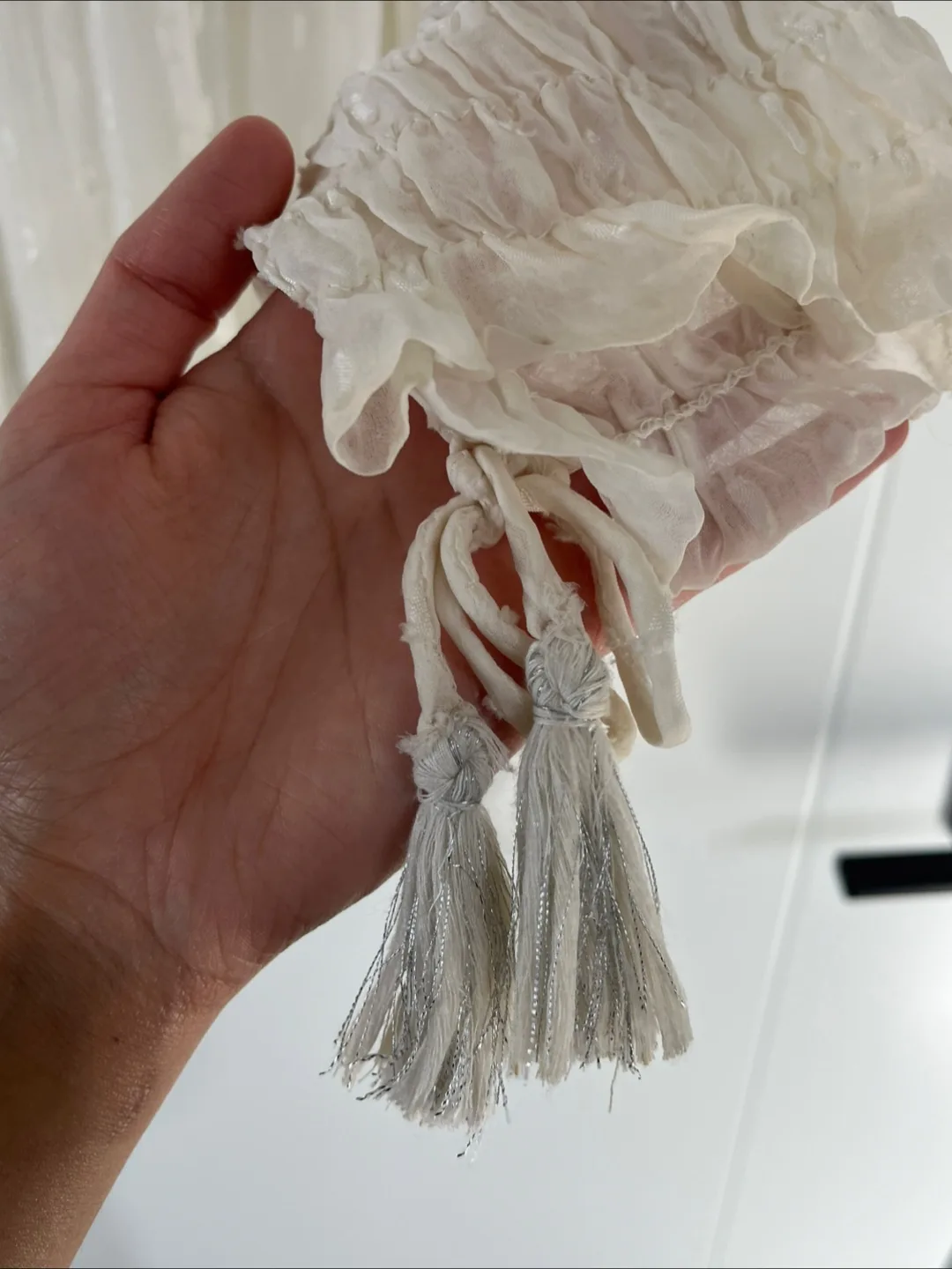 MANGO Silk White Blouse image indicator(3)