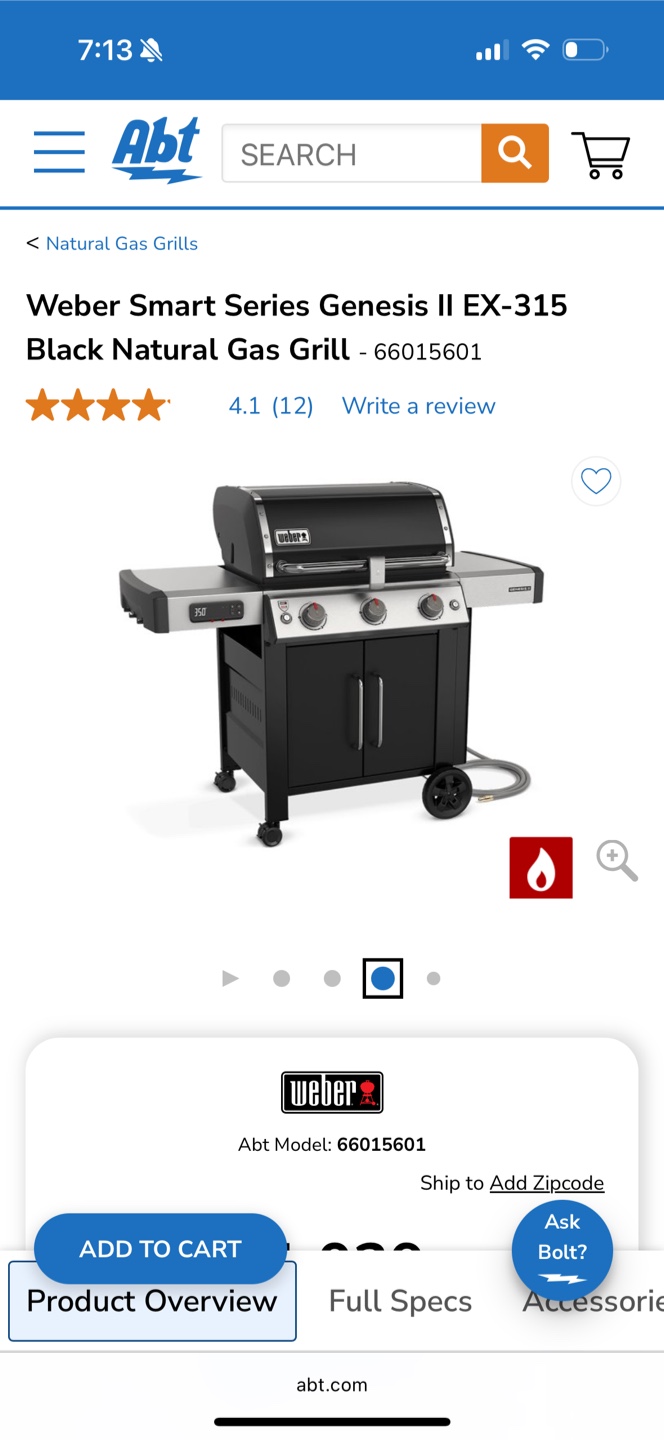 Weber Genesis II EX-315 Smart Gas Grill
