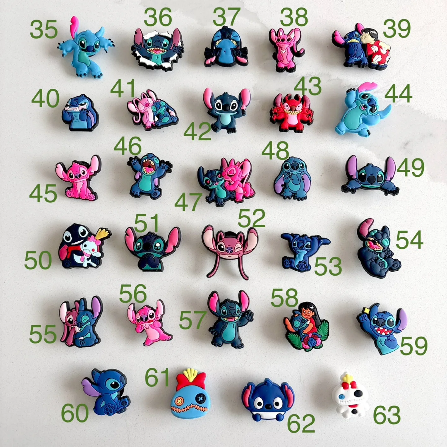 Stitch crocs jibbitz, new Disney cute shoe pins clog charms image indicator(4)