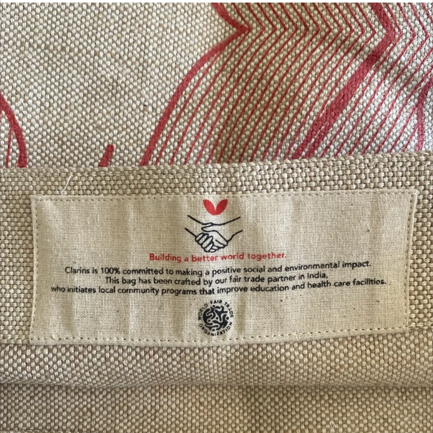 Clarins Jute Tote Bag image indicator(4)