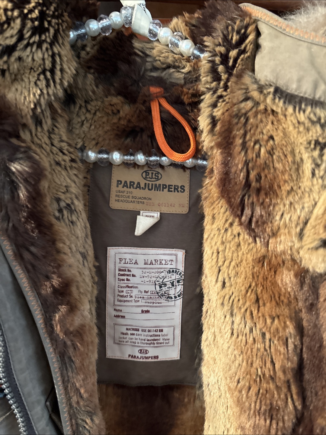 Para Jumpers olive green faux fur lined parka - photo 3