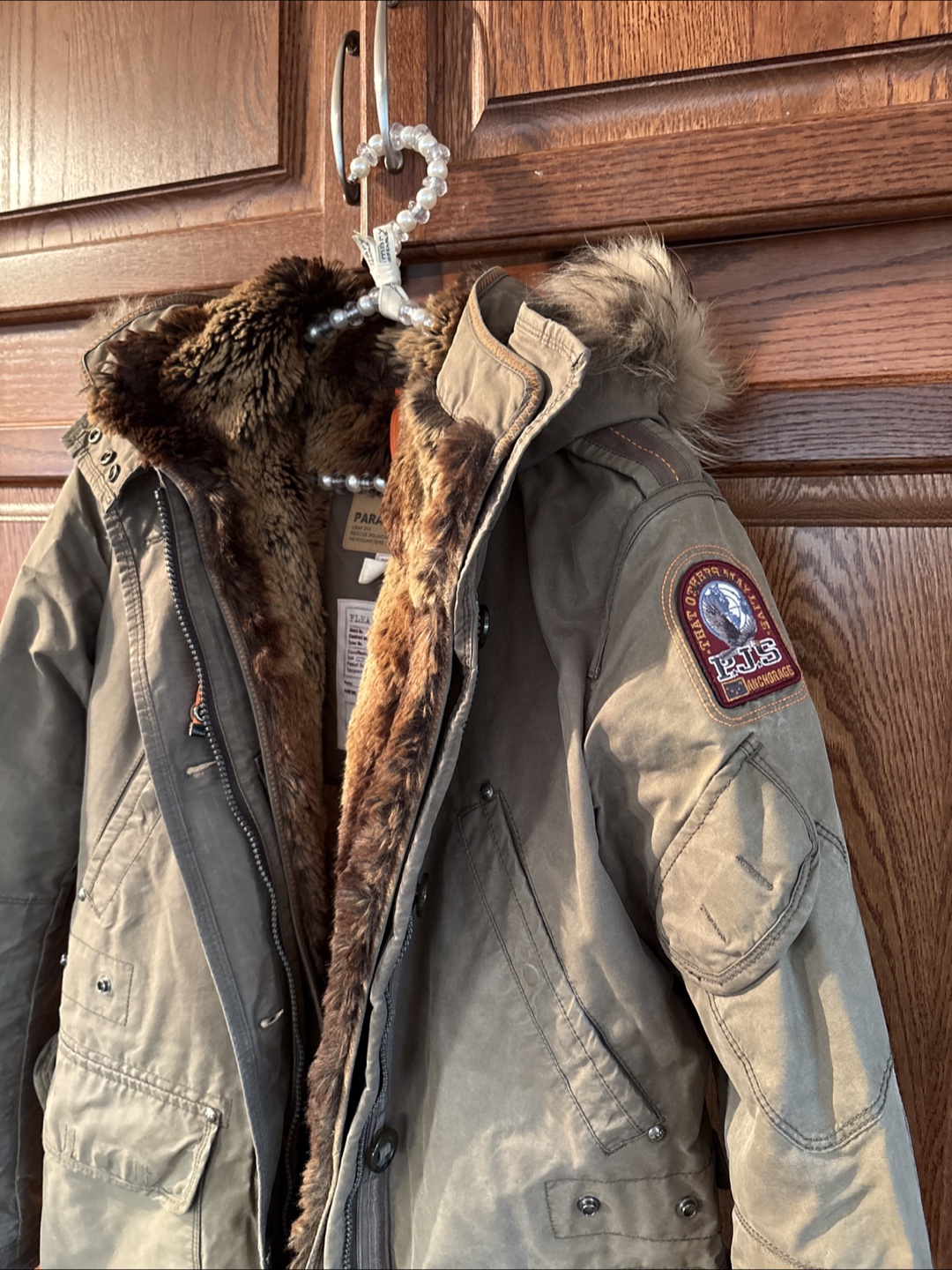 Para Jumpers olive green faux fur lined parka - photo 2