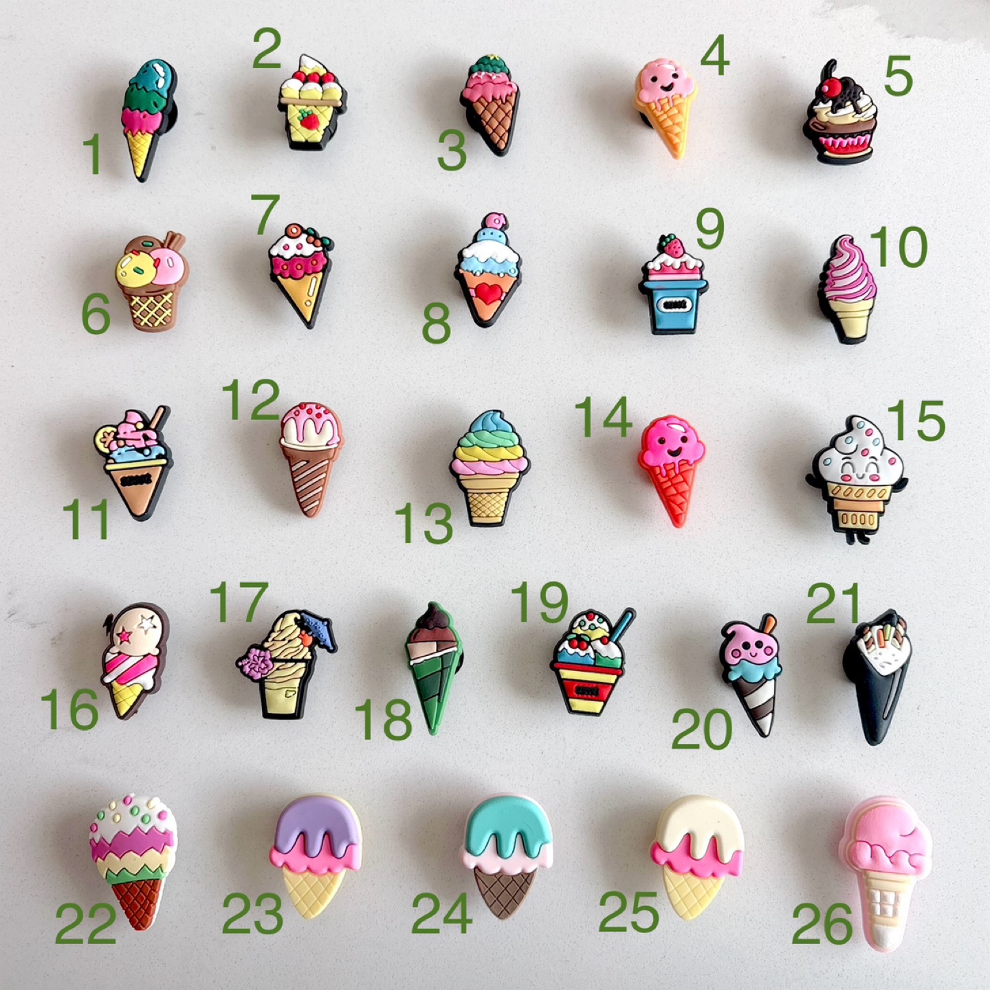 Sweets crocs jibbitz, new cute dessert clogs charms shoe pins - photo 2