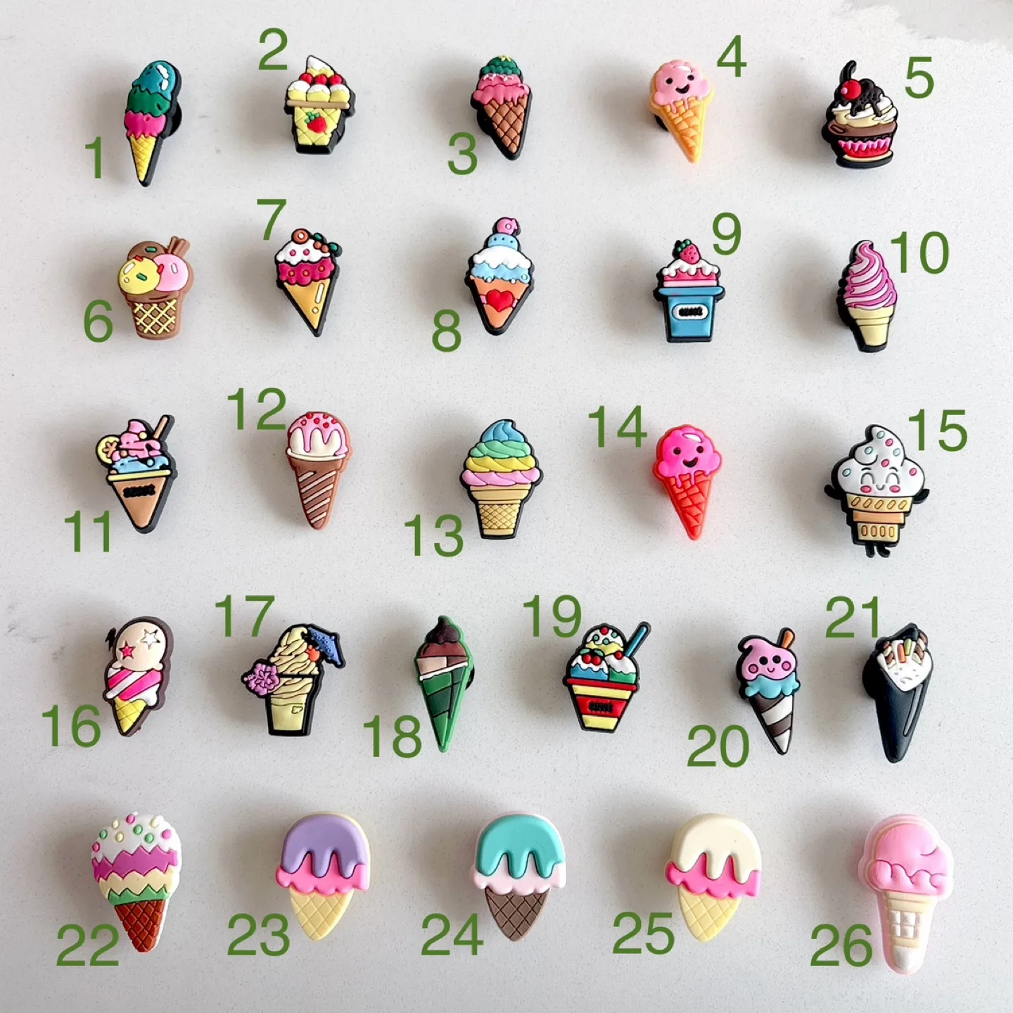 Sweets crocs jibbitz, new cute dessert clogs charms shoe pins image indicator(2)