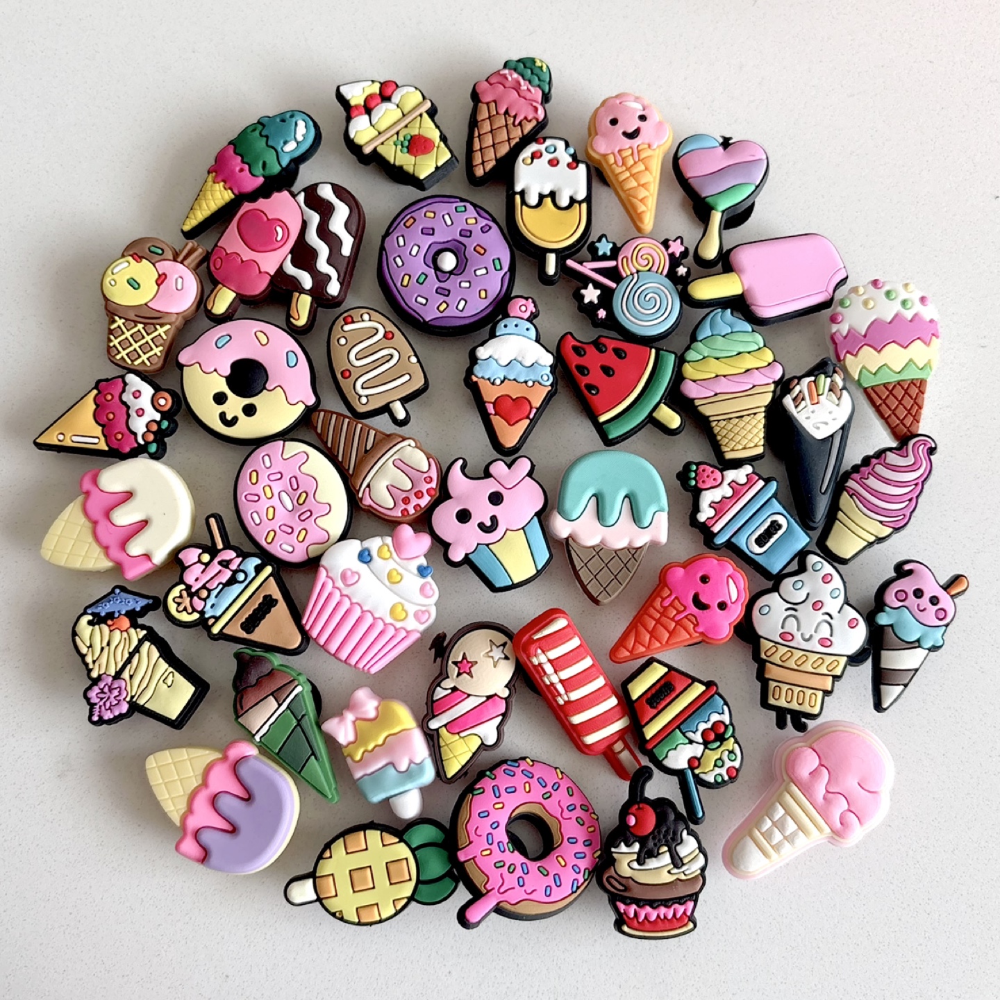 Sweets crocs jibbitz, new cute dessert clogs charms shoe pins