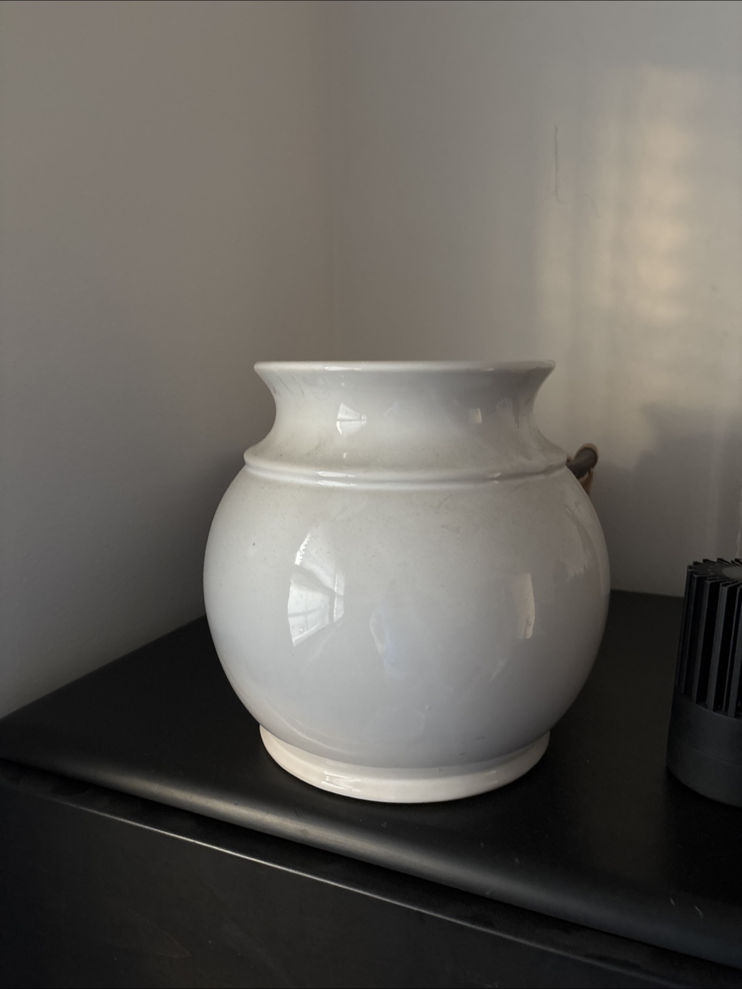 Large White Ceramic Pot