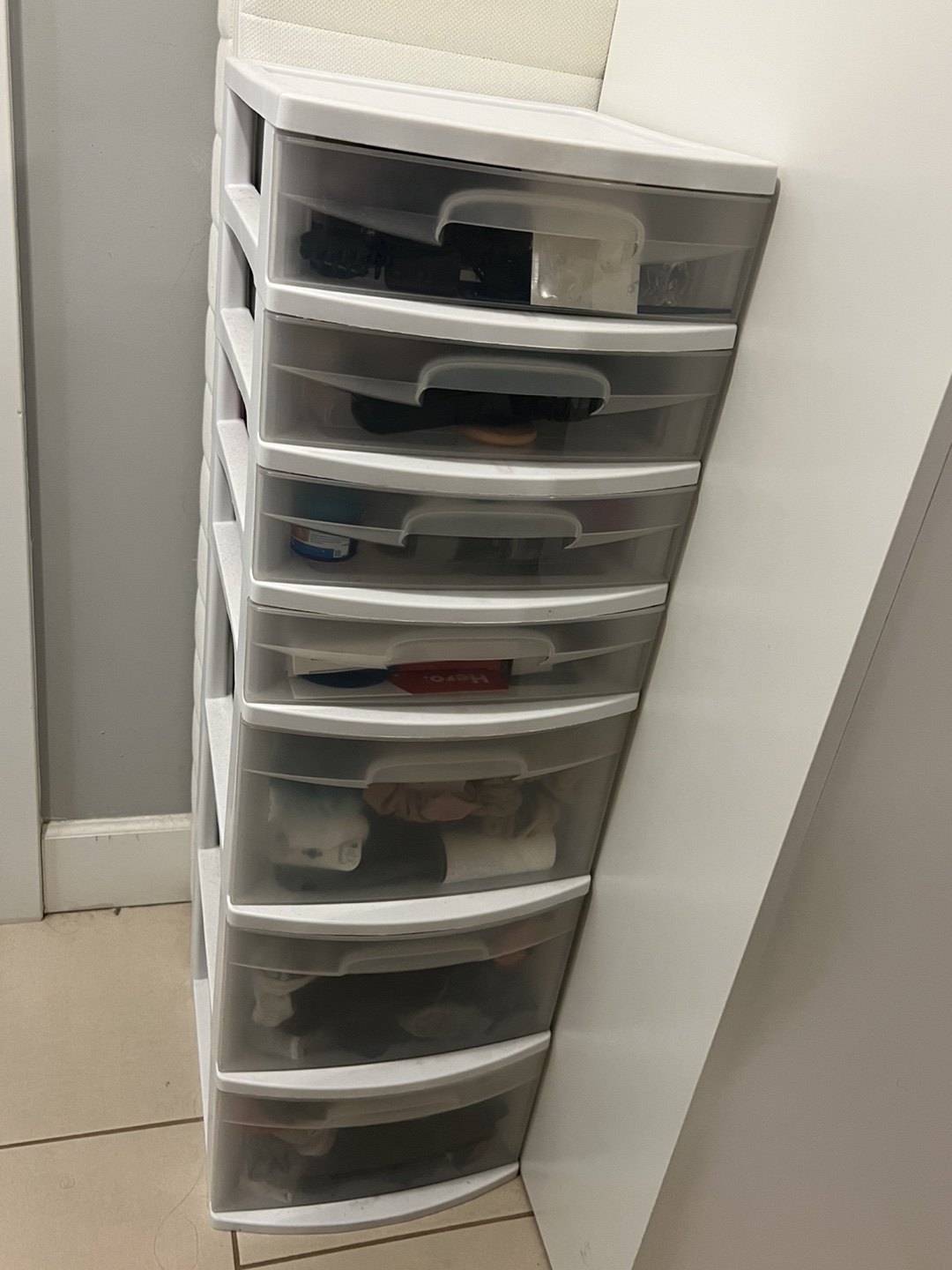 Seven-Drawer Plastic Organizer