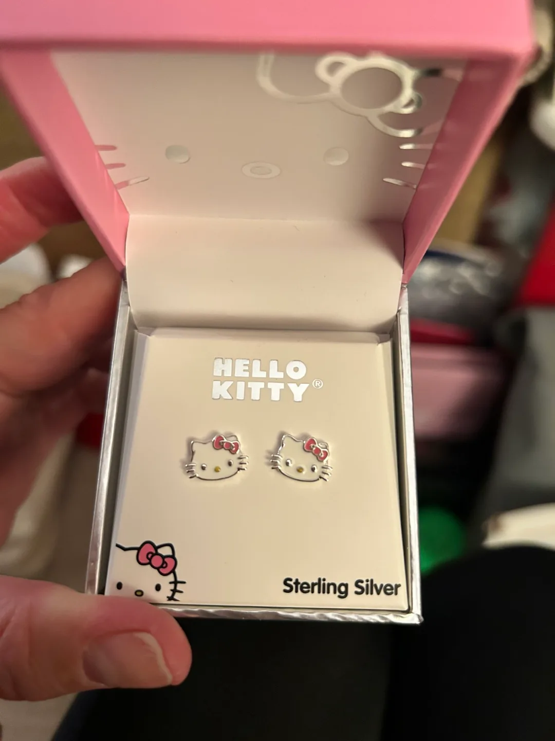 Hello Kitty Sterling Silver Earrings image indicator(2)