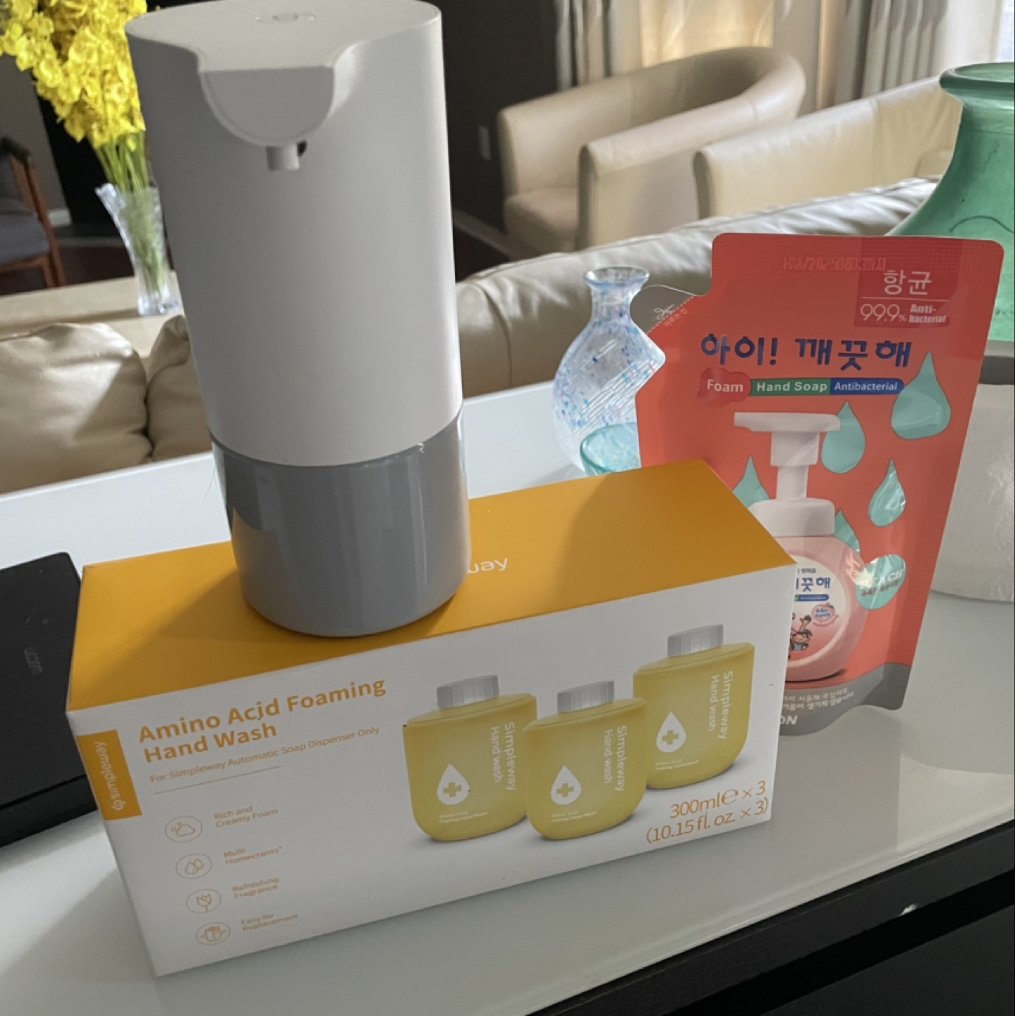 Simpleway Automatic Soap Dispenser with Refill Pack