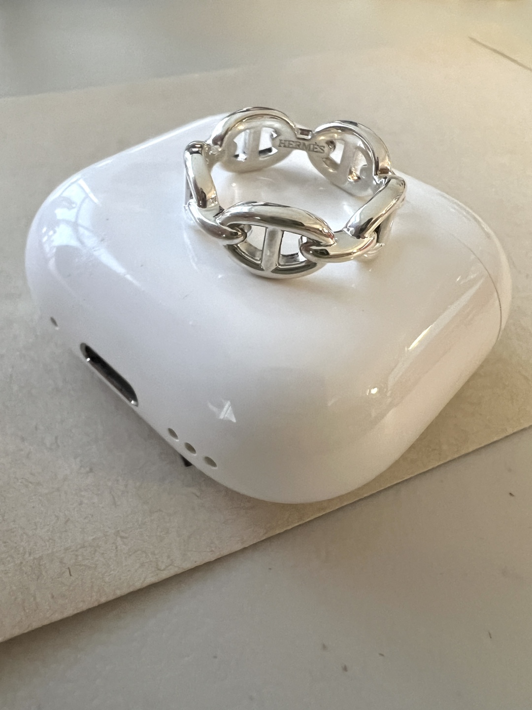 Hermes Chaine d'Ancre Enchainee Ring, Small Model