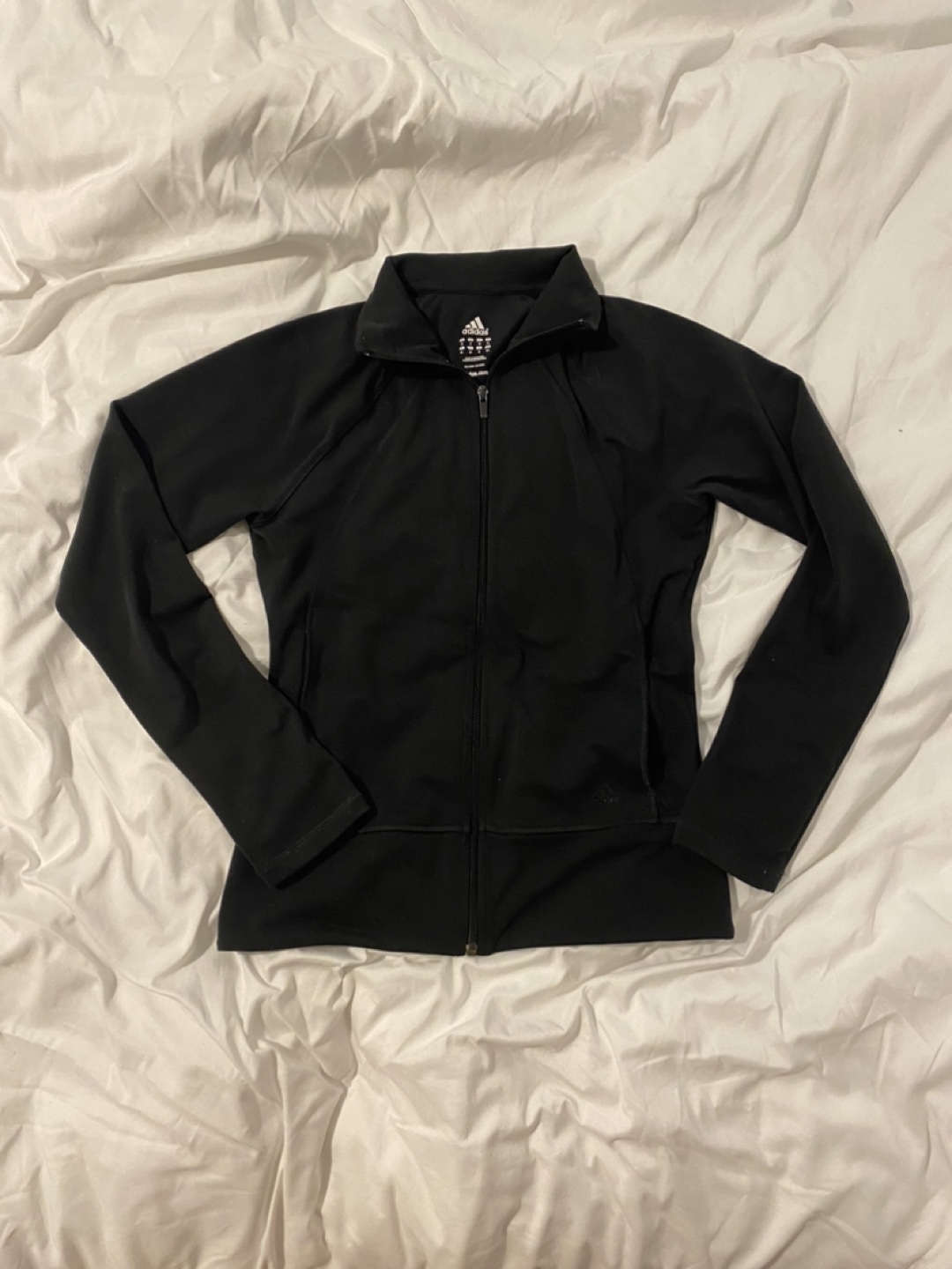 Adidas Women's Black Zip-Up Track Jacket