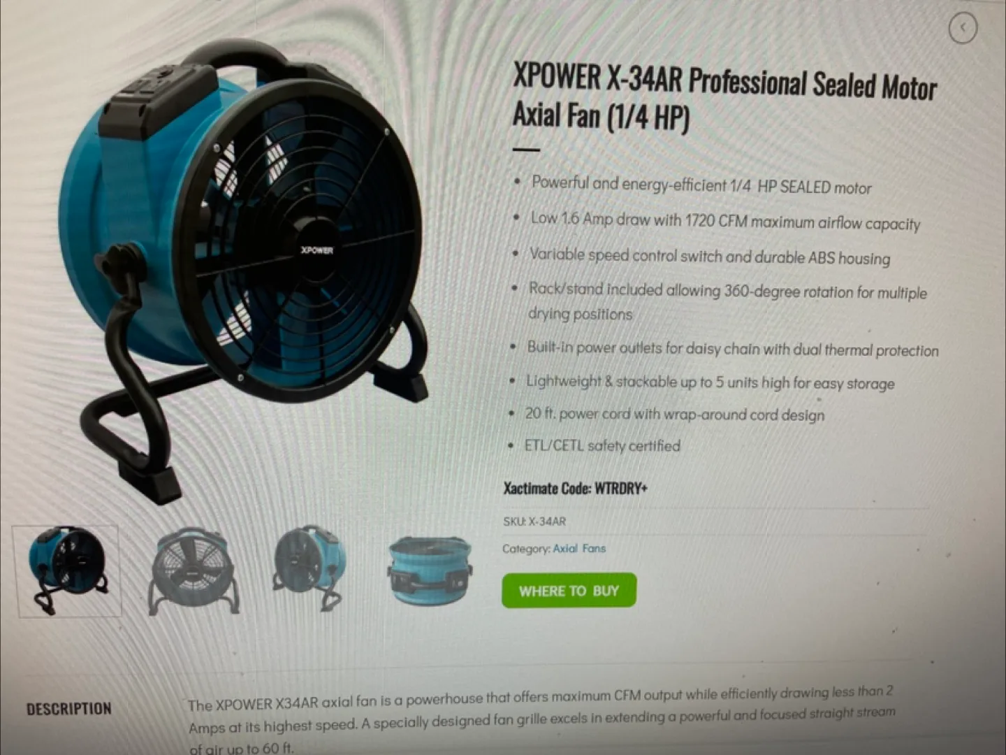 Xpower X-Professional  Axial Fan. Maximum   043-5709-4 thumbnail