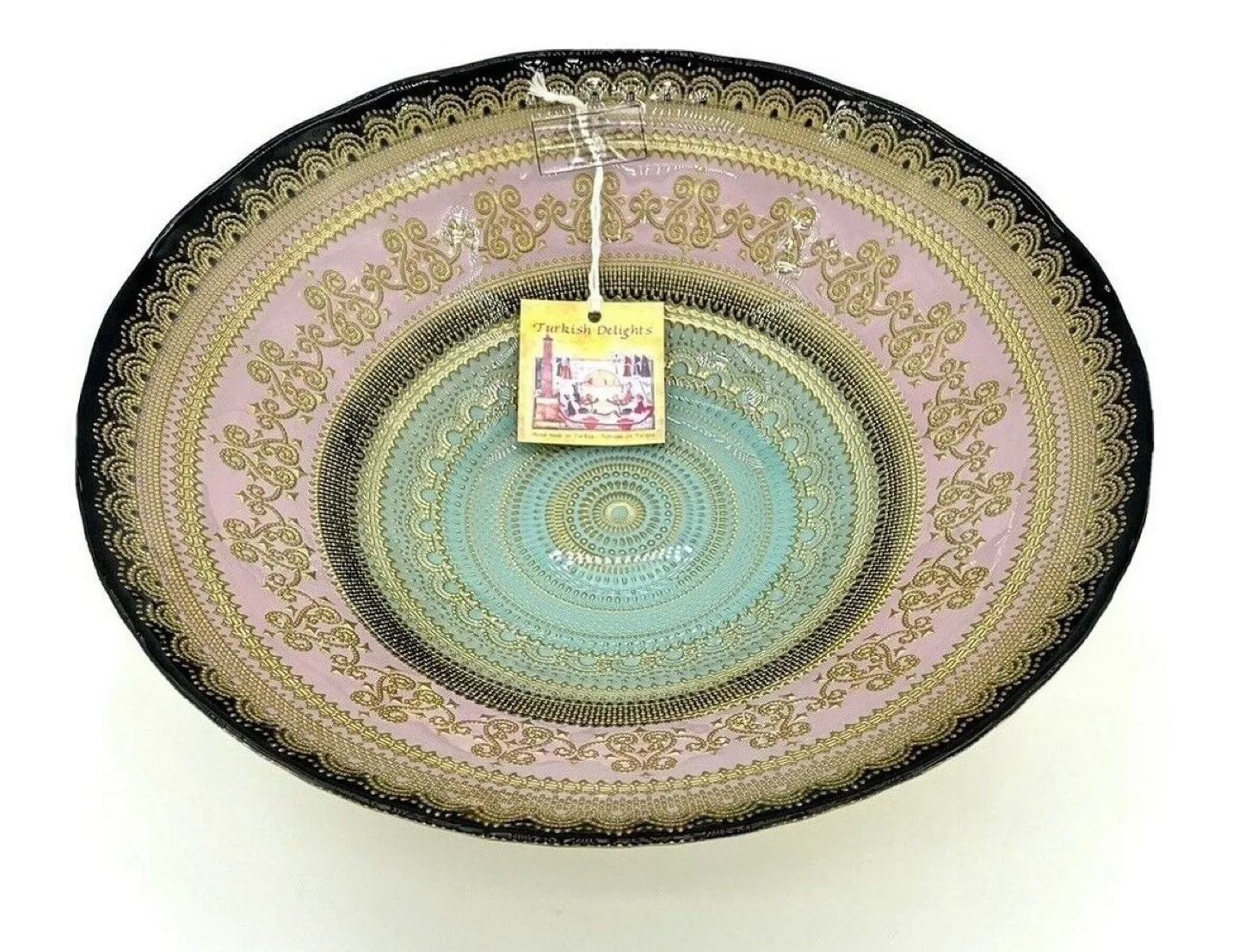 Turkish Delights Glass Bowl Serving Dinnerware thumbnail