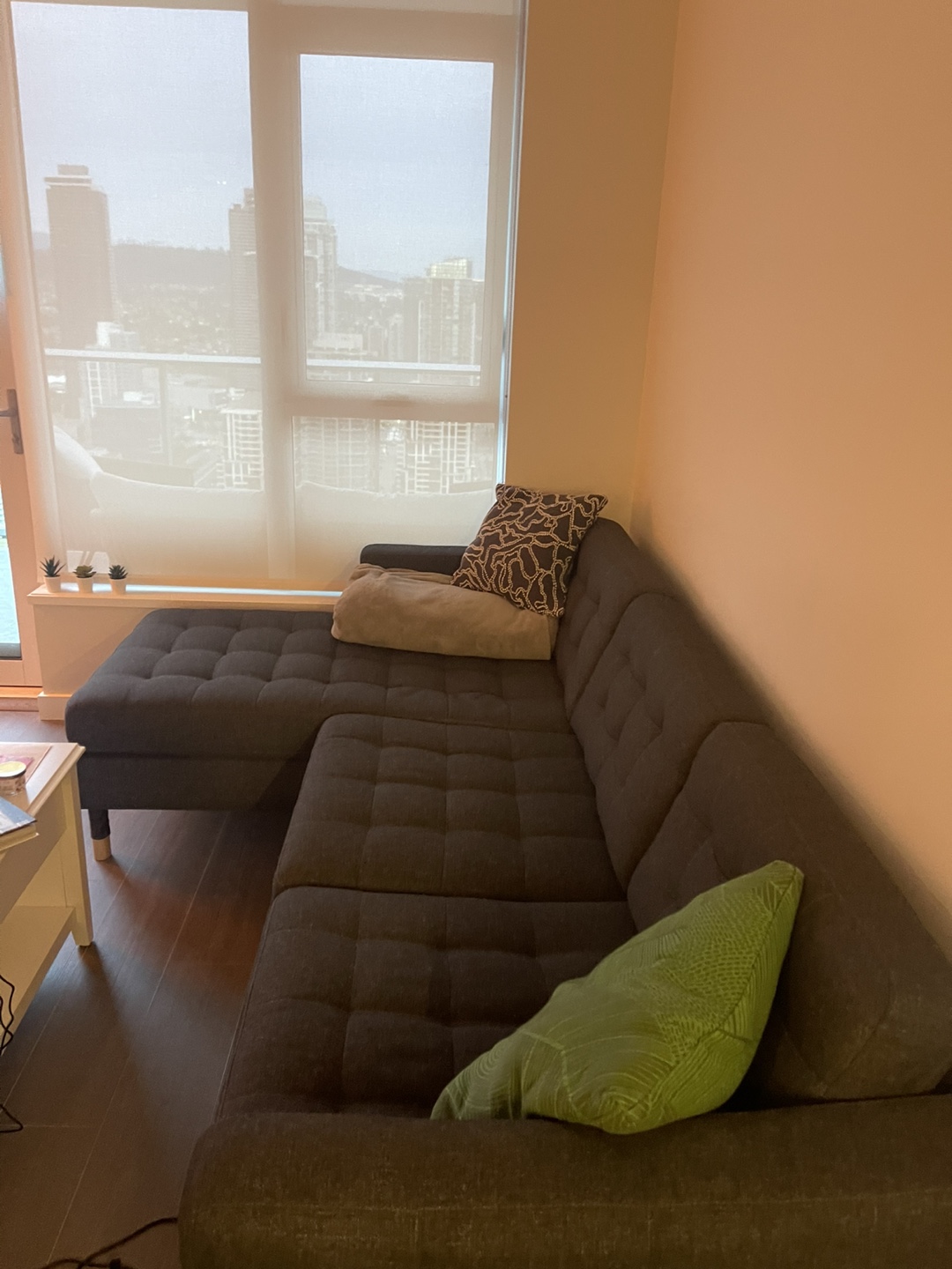 IKEA MORABO Loveseat with Chaise - Gunnared Dark Gray - photo 5
