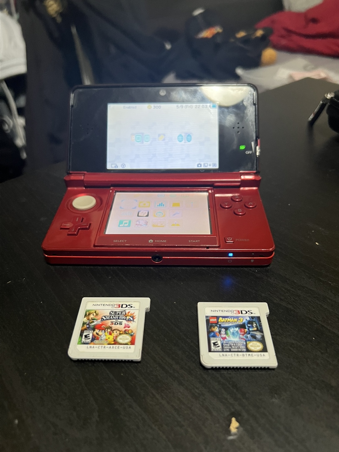 Nintendo 3DS Bundle - Red Console, Games & Cases - photo 3