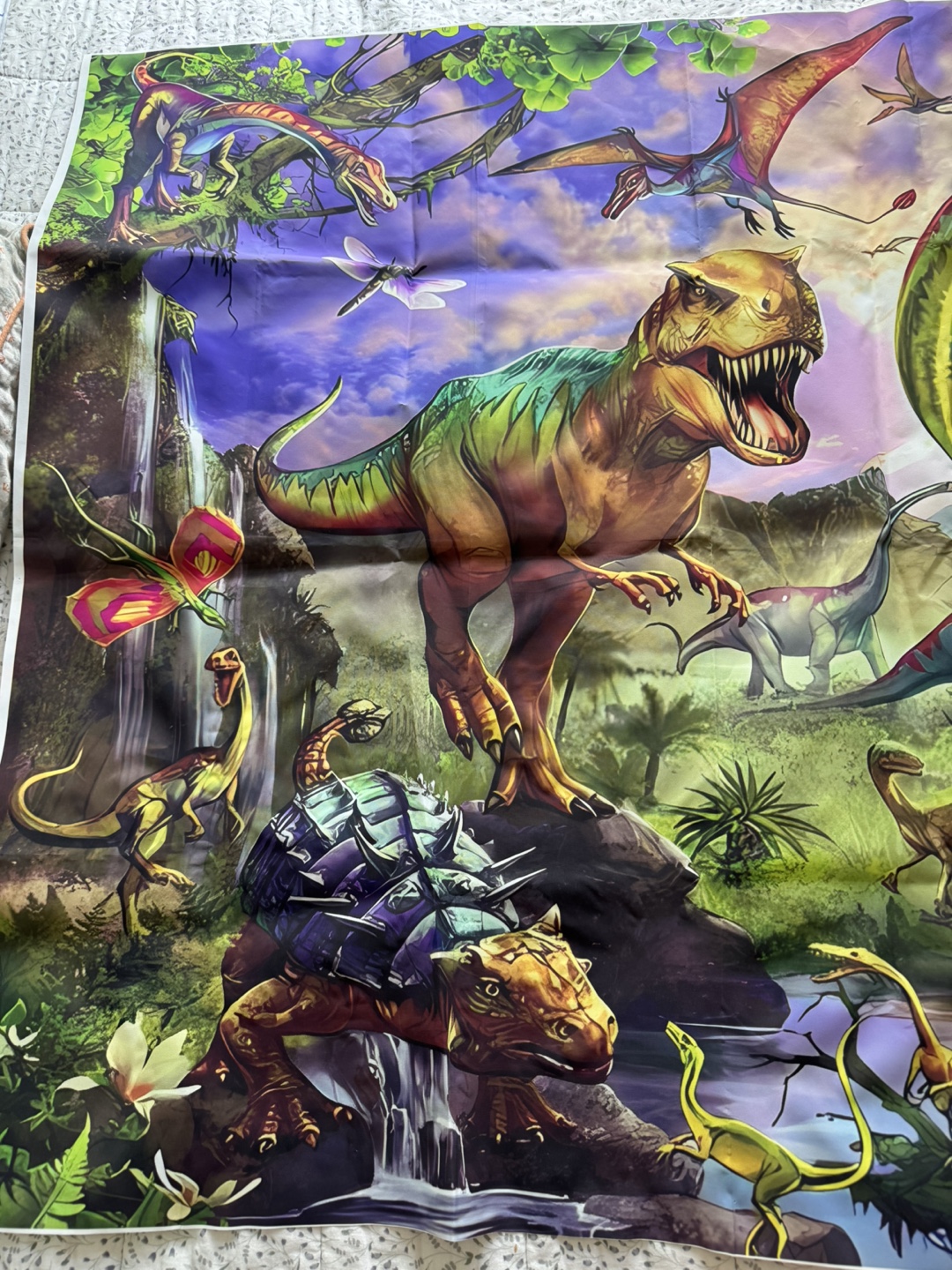 Dinosaur Tapestry Wall Hanging - Jurassic Park Theme - photo 2