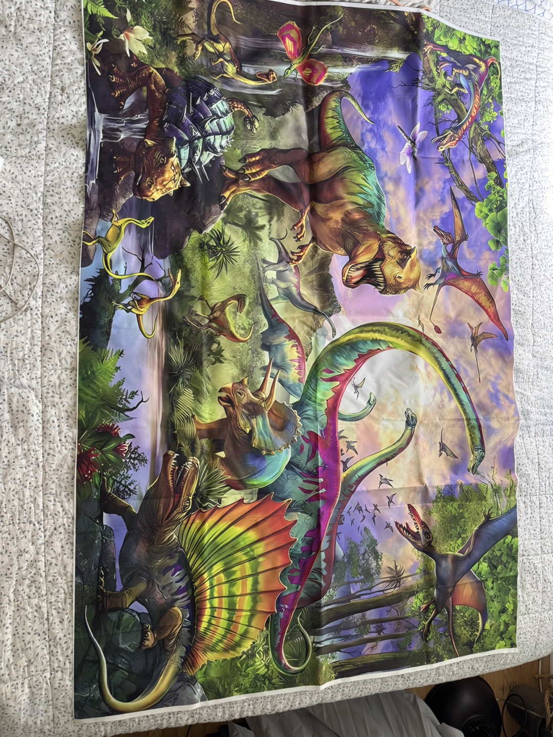 Dinosaur Tapestry Wall Hanging - Jurassic Park Theme