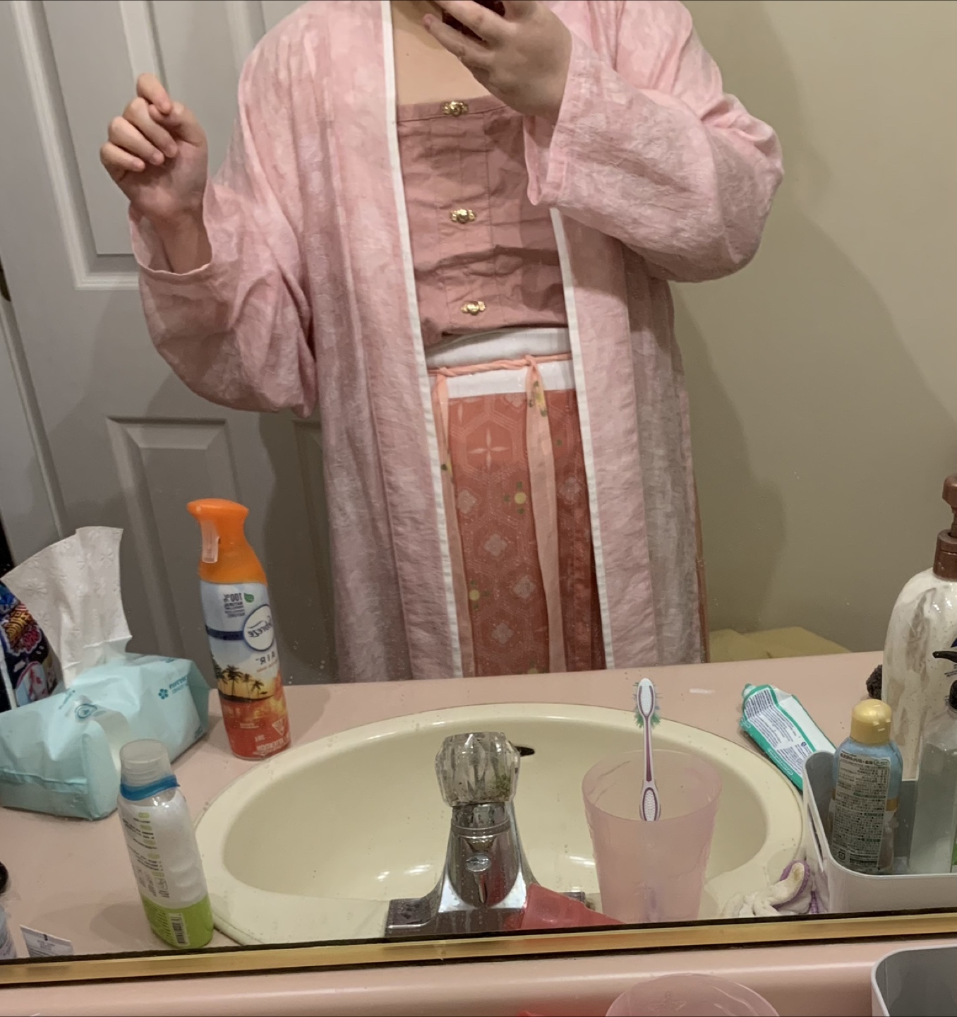 Pink Hanfu Set - plus size Chinese traditional clothing - photo 2