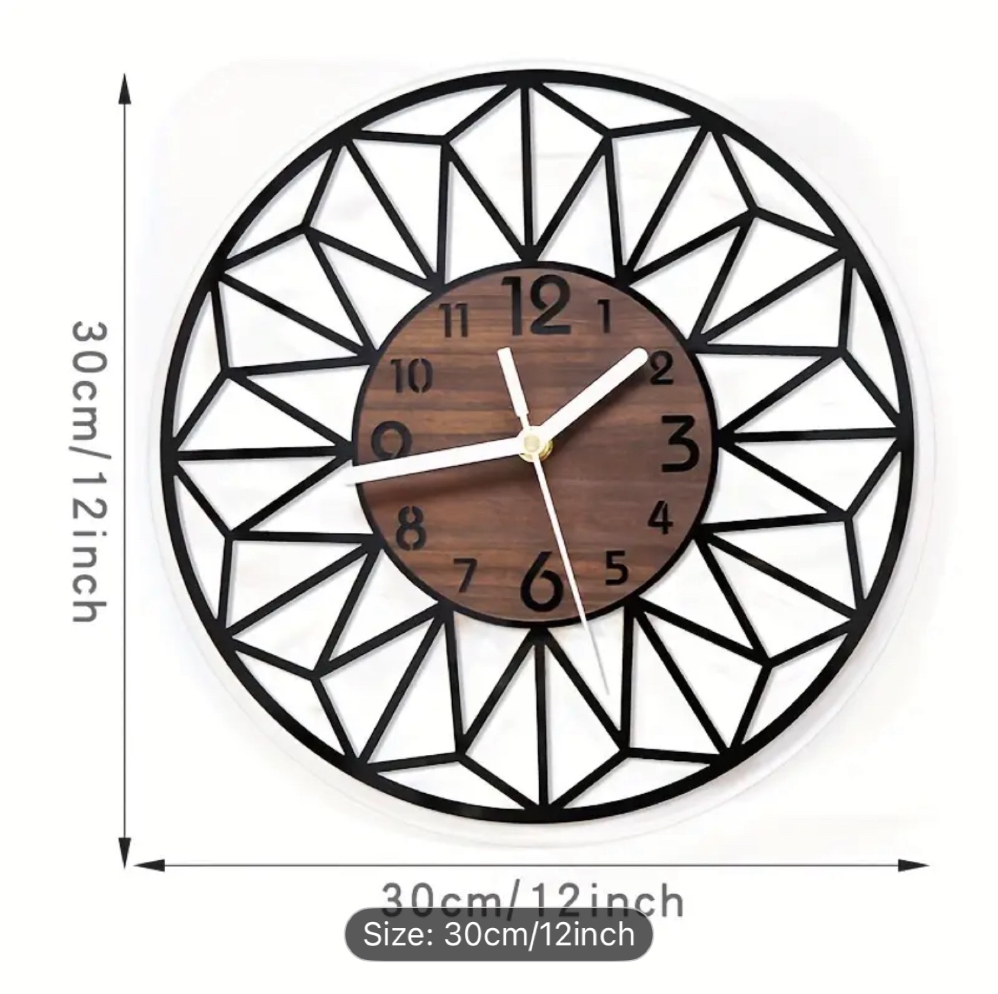 Geometric Wall Clock - 12 inch - photo 2