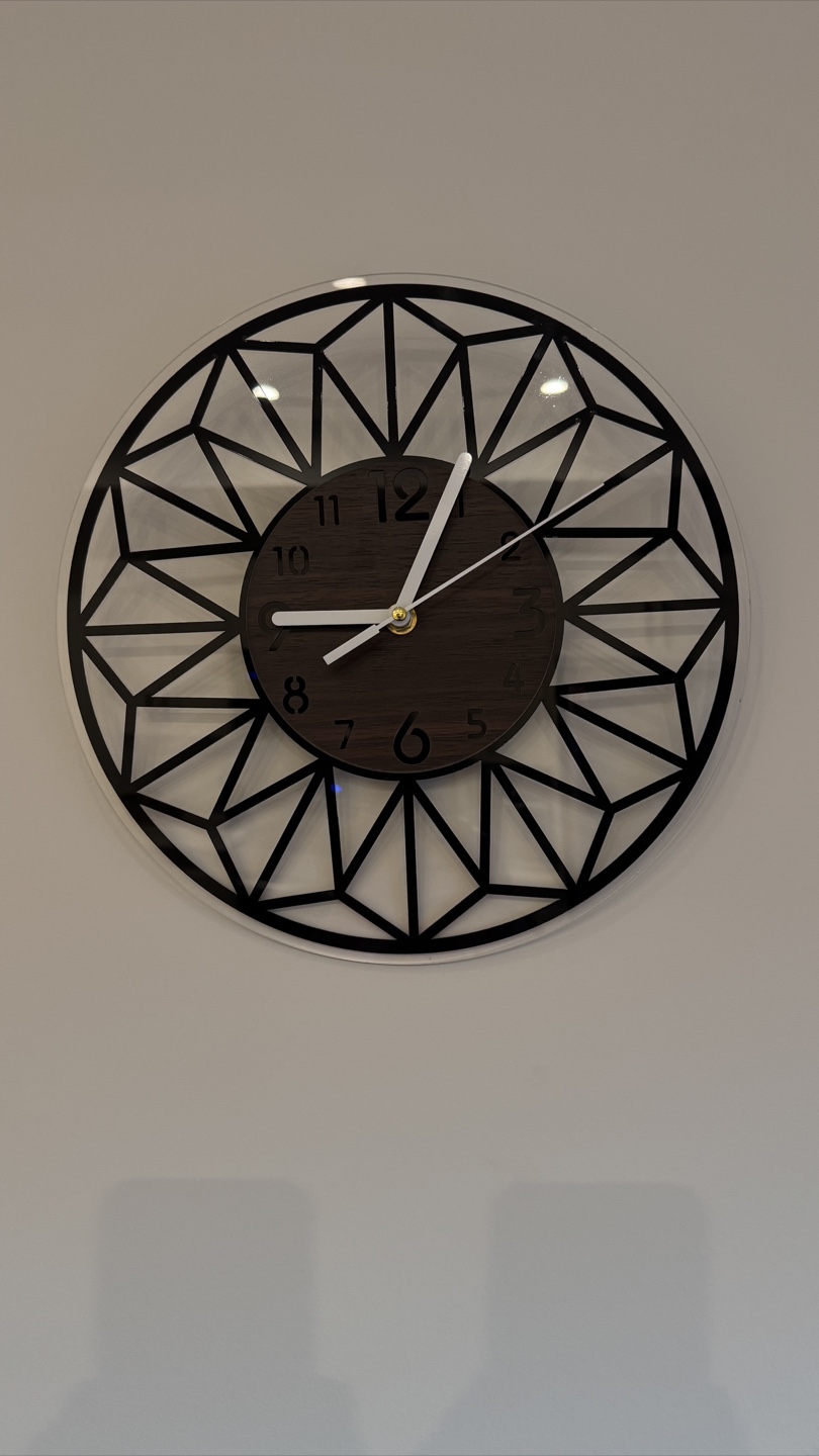 Geometric Wall Clock - 12 inch