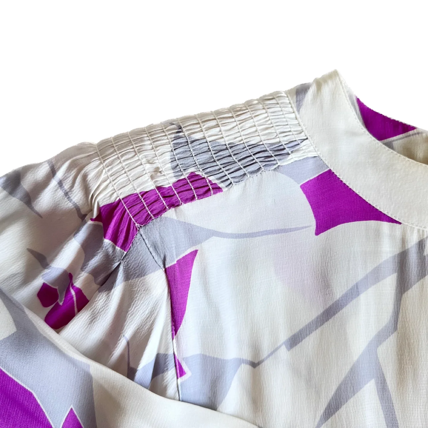 Vintage 80s Tom D'Auria Abstract Floral Midi Dress Size 6 image indicator(10)