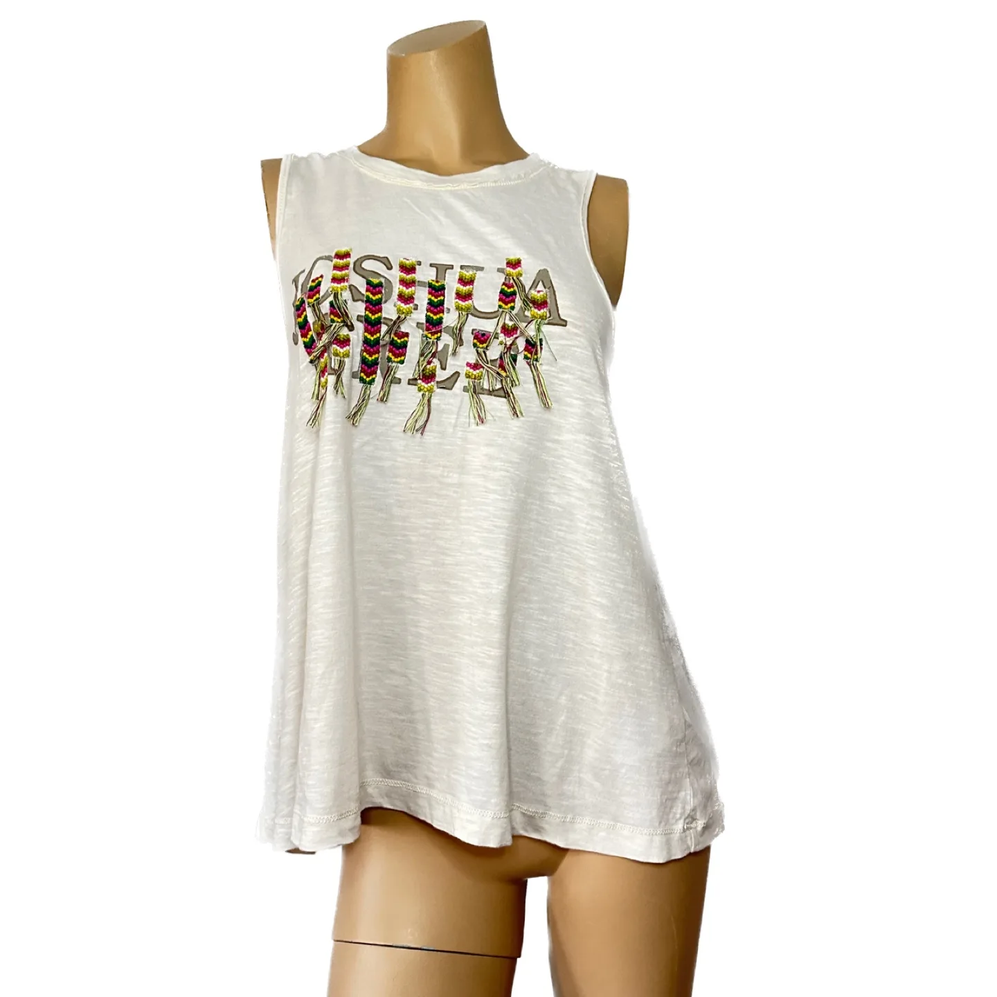 Anthropologie Pilcro Small Off-White Sleeveless Twist Back Top image indicator(4)