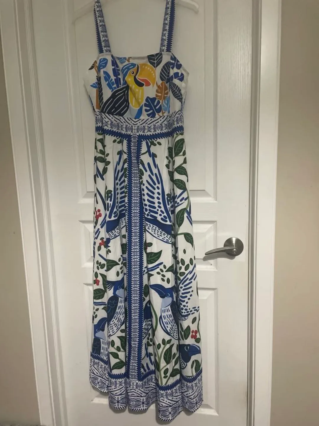 Stunning Bird Print Maxi Dress thumbnail