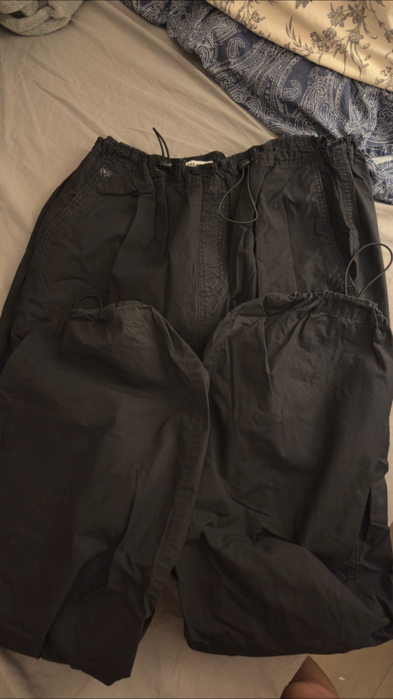 Garage Black Cargo Pants Sz L - photo 3