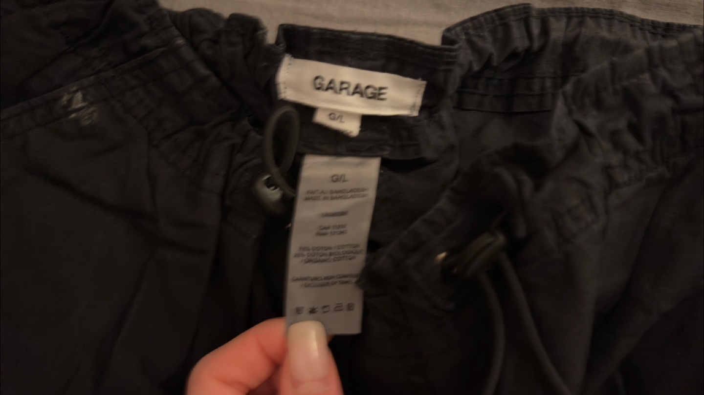Garage Black Cargo Pants Sz L - photo 5
