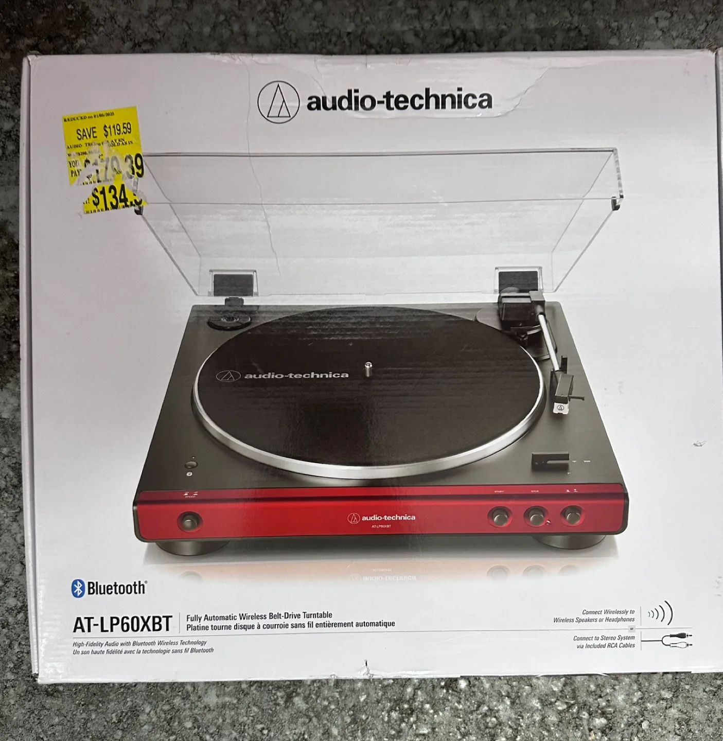 Audio-Technica Fully Automatic Wireless Belt-Drive- Red thumbnail