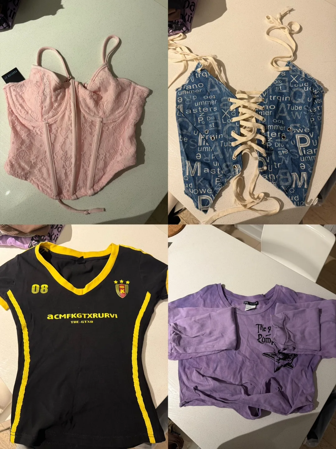 Bundle of 7 tops - cute summer tops and gym tops thumbnail