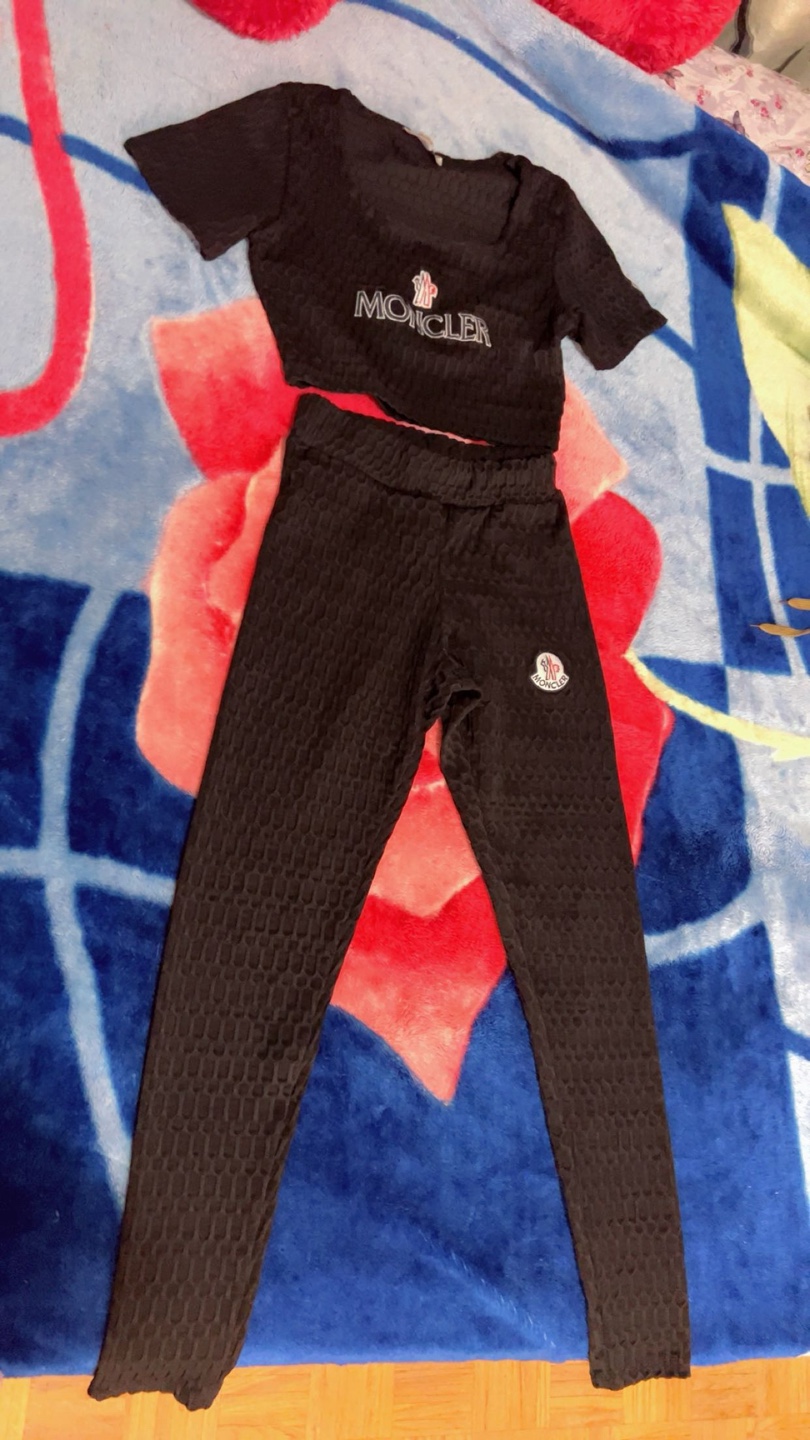 Moncler Black Two-Piece Set - Size M