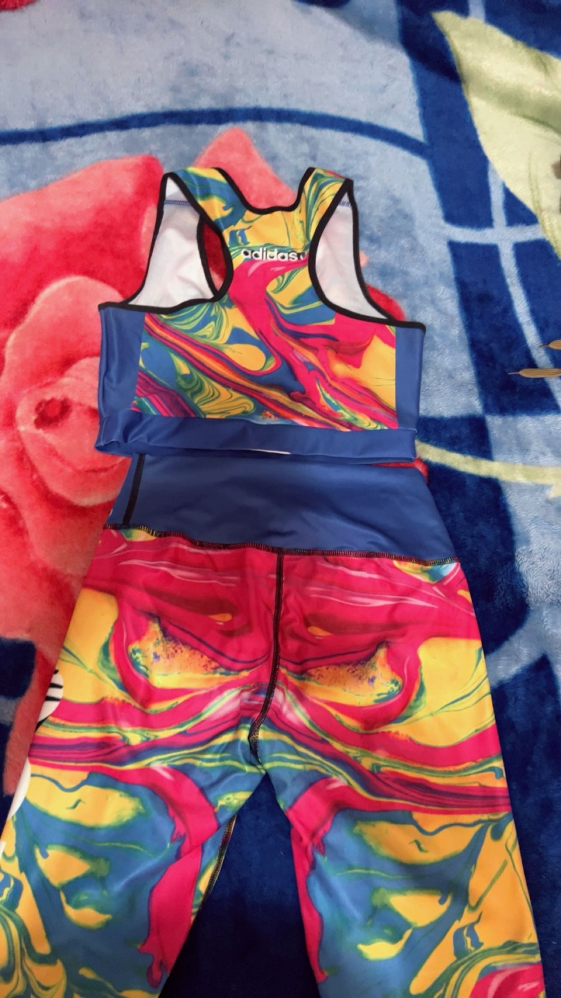 Adidas Women's Yoga Set -  Multicoloured Marble Print - photo 4