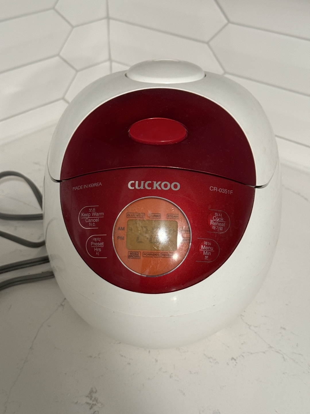 *MOVE OUT MAY 12* Cuckoo CR-0351F Rice Cooker