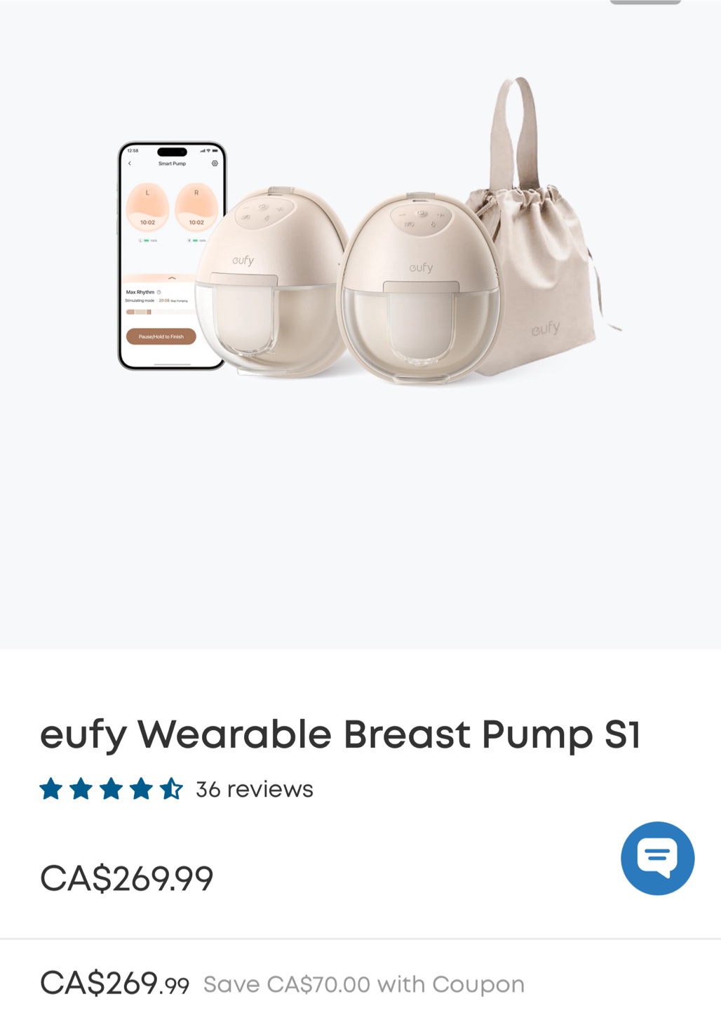 eufy Wearable Breast Pump S1 - Brand New - photo 4