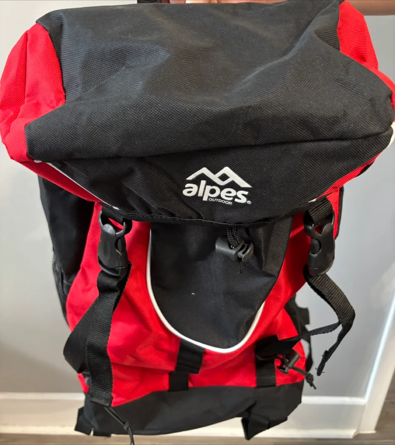 Alpes Outdoors Backpack - Red and Black thumbnail