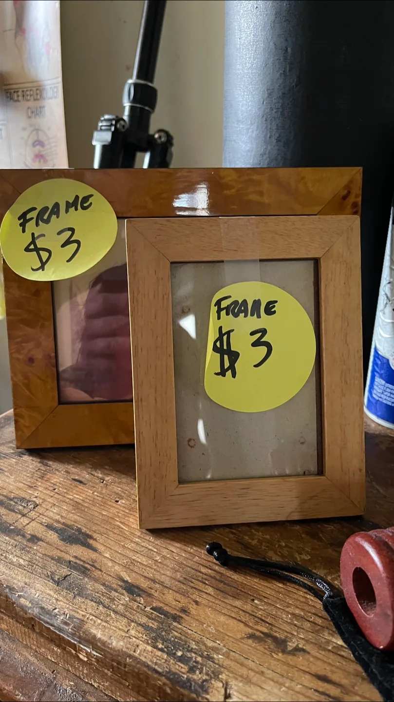 Two Small Wooden Picture Frames - $3 Each thumbnail