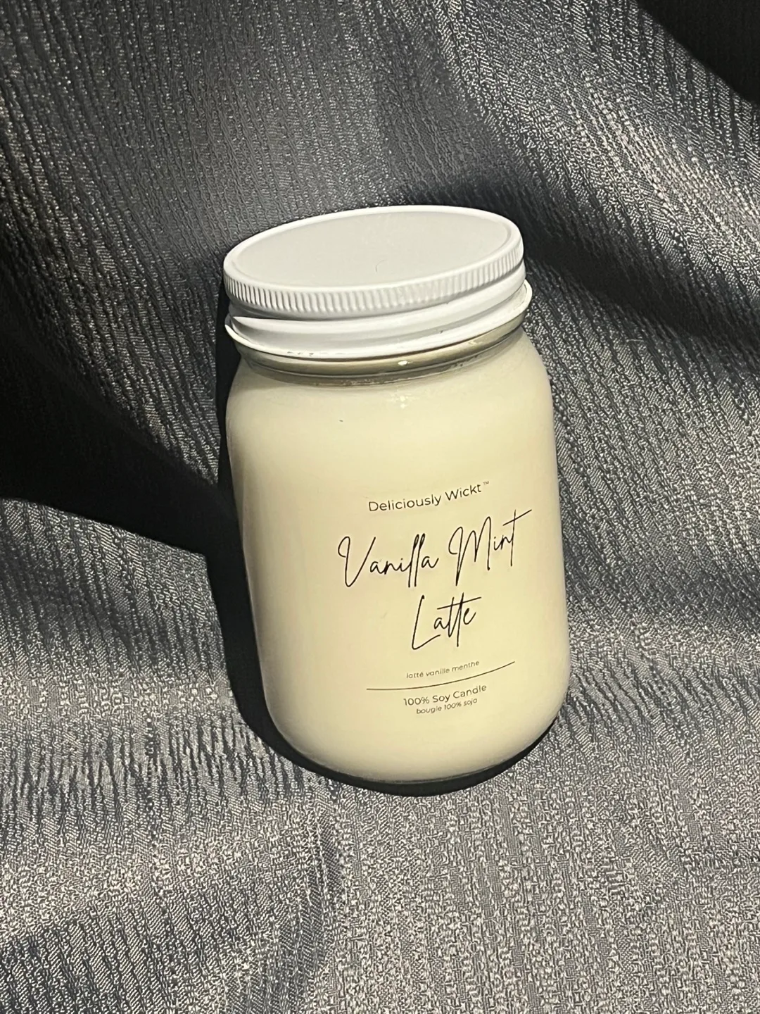 Deliciously Wickt Vanilla Mint Latte Soy Candle thumbnail